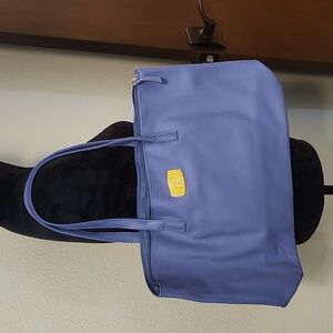 Joy & Iman Blue Tote Bag with Classic Design